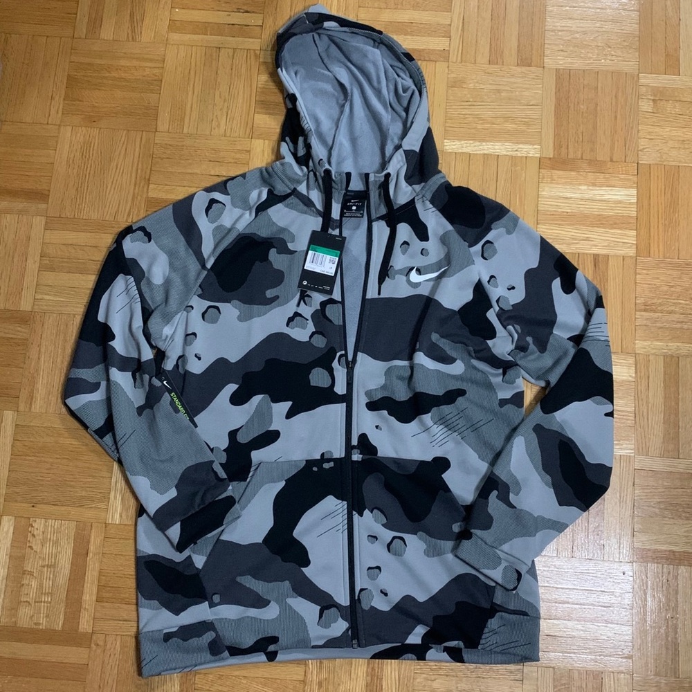 Nike Camo Dri-Fit Zip-Up Hoodie